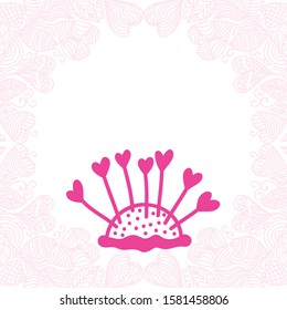 Needlework beautiful pattern background. Vector illustration