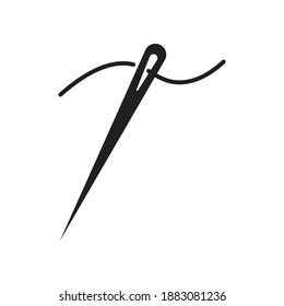 Needlework, hand sewing icon design. vector illustration