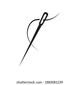 Needlework, hand sewing icon design. vector illustration