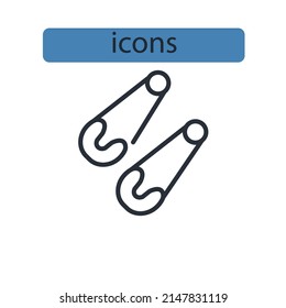 needlework icons  symbol vector elements for infographic web