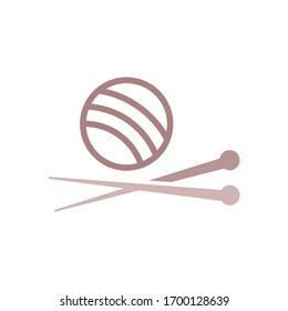 Design der Needlework-Logo-Vorlage Vektorillustration