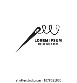 Needlework logo template vector icon deigns
