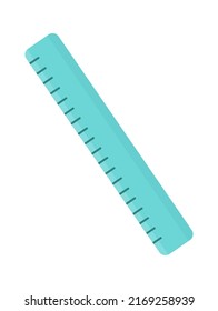 Needlework ruler sewing tailoring tool. Vector illustration