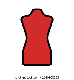 needlework tool flat icon dummy