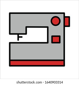 needlework tool flat icon machine
