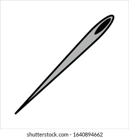 needlework tool flat icon needle