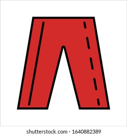 needlework tool flat icon set