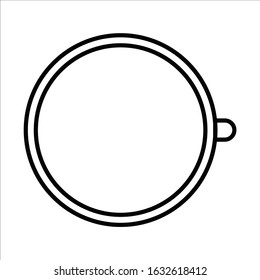 needlework tool line icon hoop