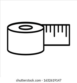 needlework tool line icon tape measure