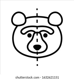 needlework tool line template icon
