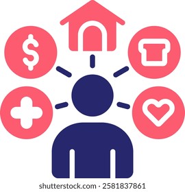 Needs Icon Fill Vector Illustration