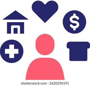 Needs Icon Fill Vector Illustration