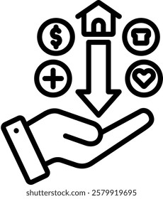 Needs Icon Line Vector Illustration