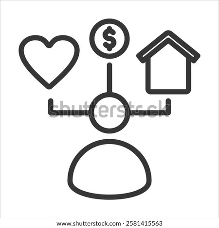 Needs Icon Vector Illustration Outline