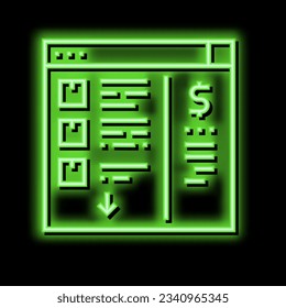 needs recognition neon light sign vector. needs recognition illustration