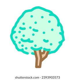 neem tree jungle amazon color icon vector. neem tree jungle amazon sign. isolated symbol illustration