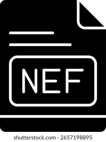 NEF Glyph Vector Icon Design