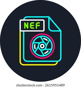 NEF Line Multi Colour Circle
