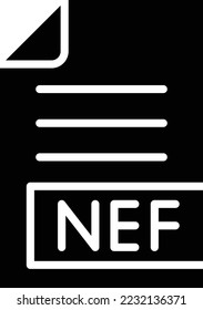 NEF Vector Icon Design Illustration

