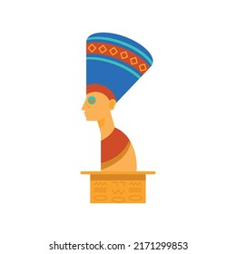 Nefertiti Egyptian Queen Statue Icon