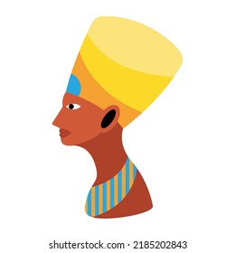 Nefertiti Egyptian Queen Statue Icon