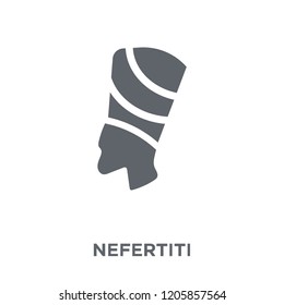 Nefertiti icon. Nefertiti design concept from Culture collection. Simple element vector illustration on white background.