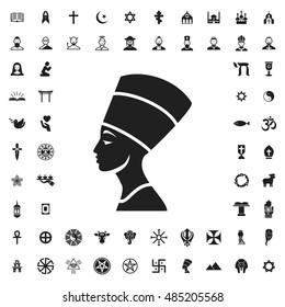 Nefertiti icon illustration isolated vector sign symbol