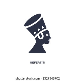 nefertiti icon. Simple element illustration from culture concept. nefertiti editable symbol design on white background. Can be use for web and mobile.