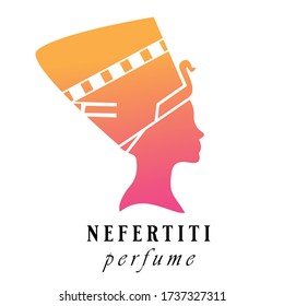 Nefertiti Perfume Logo, beautiful woman, Perfume