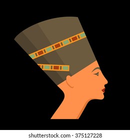 Nefertiti vector icon