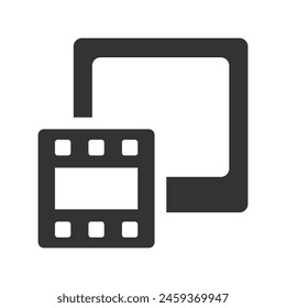 Negative to color photo Icon, Vector Graphics