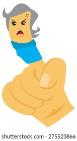 Negative Expression Index Finger  