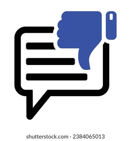 Negative Feedback Icon, Vector Graphics