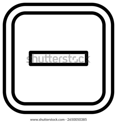 negative icon flat thin outline art logo
