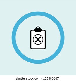 negative icon symbol. Premium quality isolated negative vector icon in trendy style. negative element.