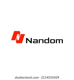 Negative Letter N logo design