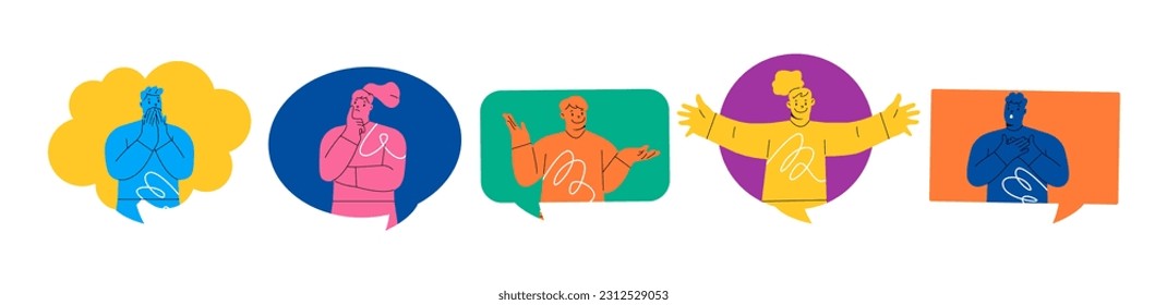 Negative Or Positive Comments Sharing, Bad And Good Opinions. Colorful vector illustration
