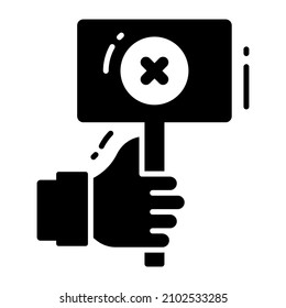 negative rating icon, Survey and Feedback, modern vector illustration 