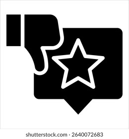 Negative Review Icon Element For Design