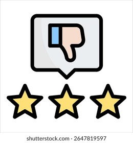 Icon-Element der negativen Überprüfung für Design
