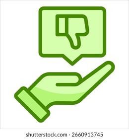 Negative Review Icon Element For Design