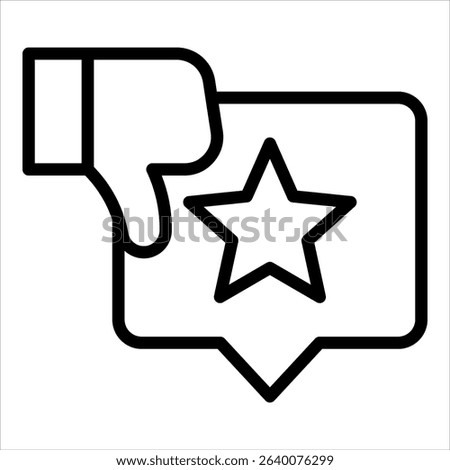 Negative Review Icon Element For Design