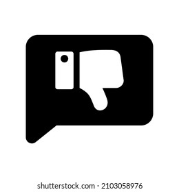 Negative Review icon isolated on white background