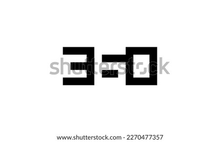 Negative space 360 number design