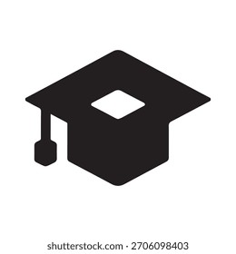 Negative Space Academic Emblem With Clever Hidden Graduation Shape