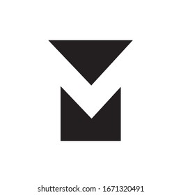 negative space alphabet logo design