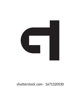 negative space alphabet logo design
