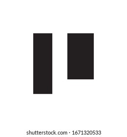diseño del logotipo del alfabeto de espacio negativo