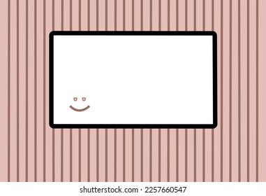 Negative space with chalkboard design. Vertical line ornament.