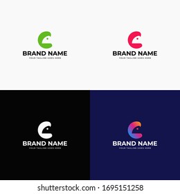 Espacio negativo Diseño del logo de Chameleon. Animales lagartos, animales exóticos, plantilla de logotipo de Chameleon. Diseño de icono del logotipo de camaleón creativo. Ilustración vectorial del diseño del logotipo de camaleón colorido.